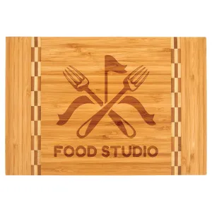 Bamboo Cutting Board with Inlay