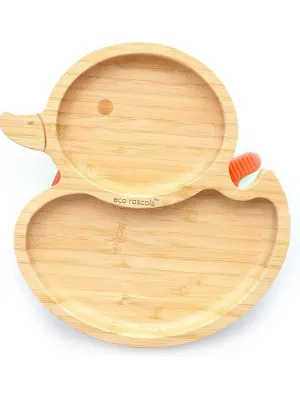 Bamboo Duck Suction Plate - 4 Colours