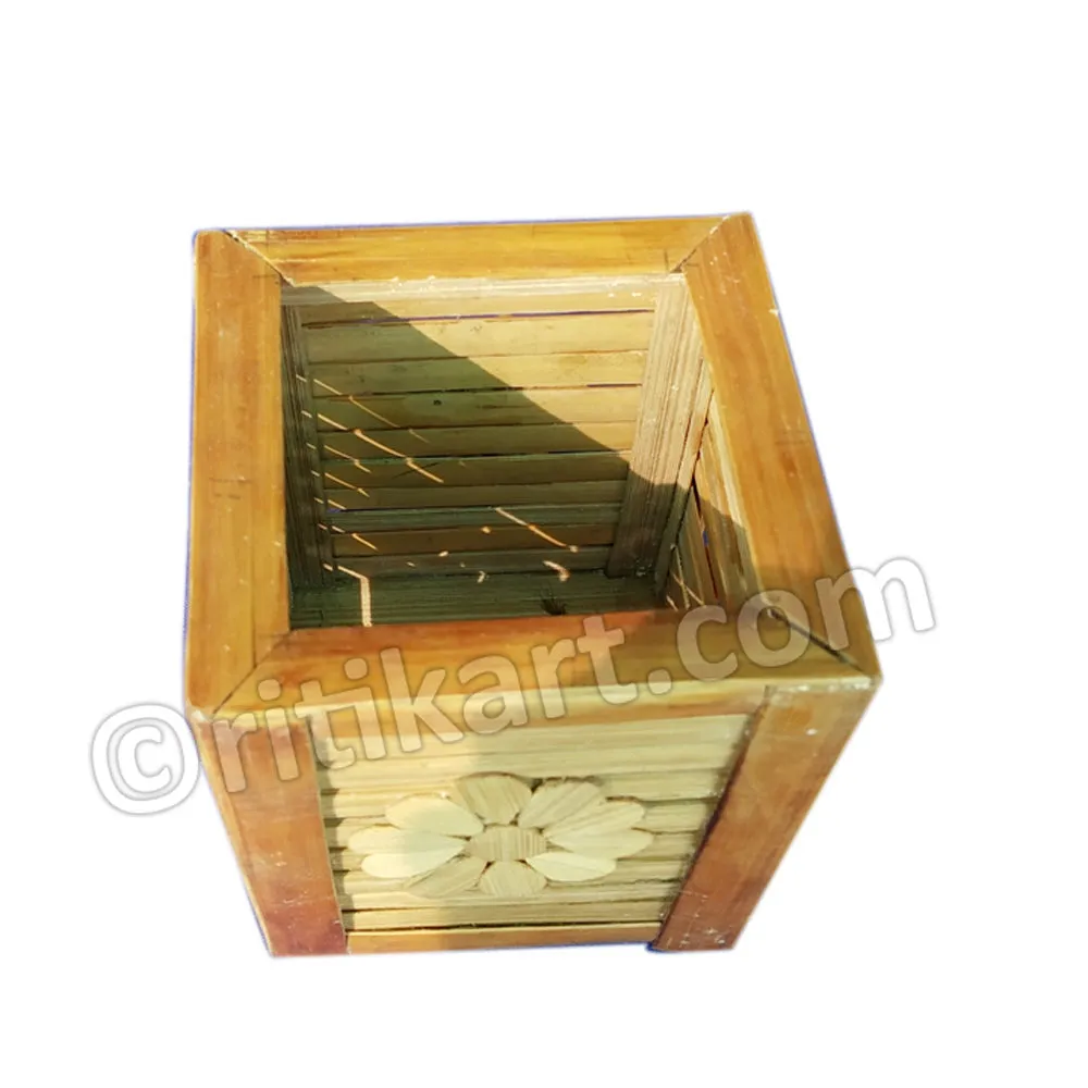 Bamboo Hand made Pen Stand