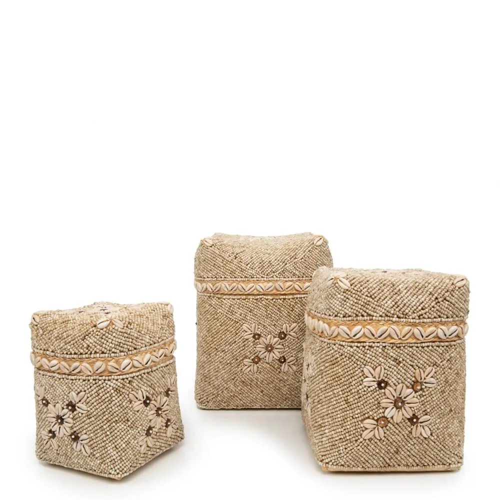 Bamboo Handmade Baskets by Bazar Bizar I Boho Decor I Set of 3 I SPAFAIR