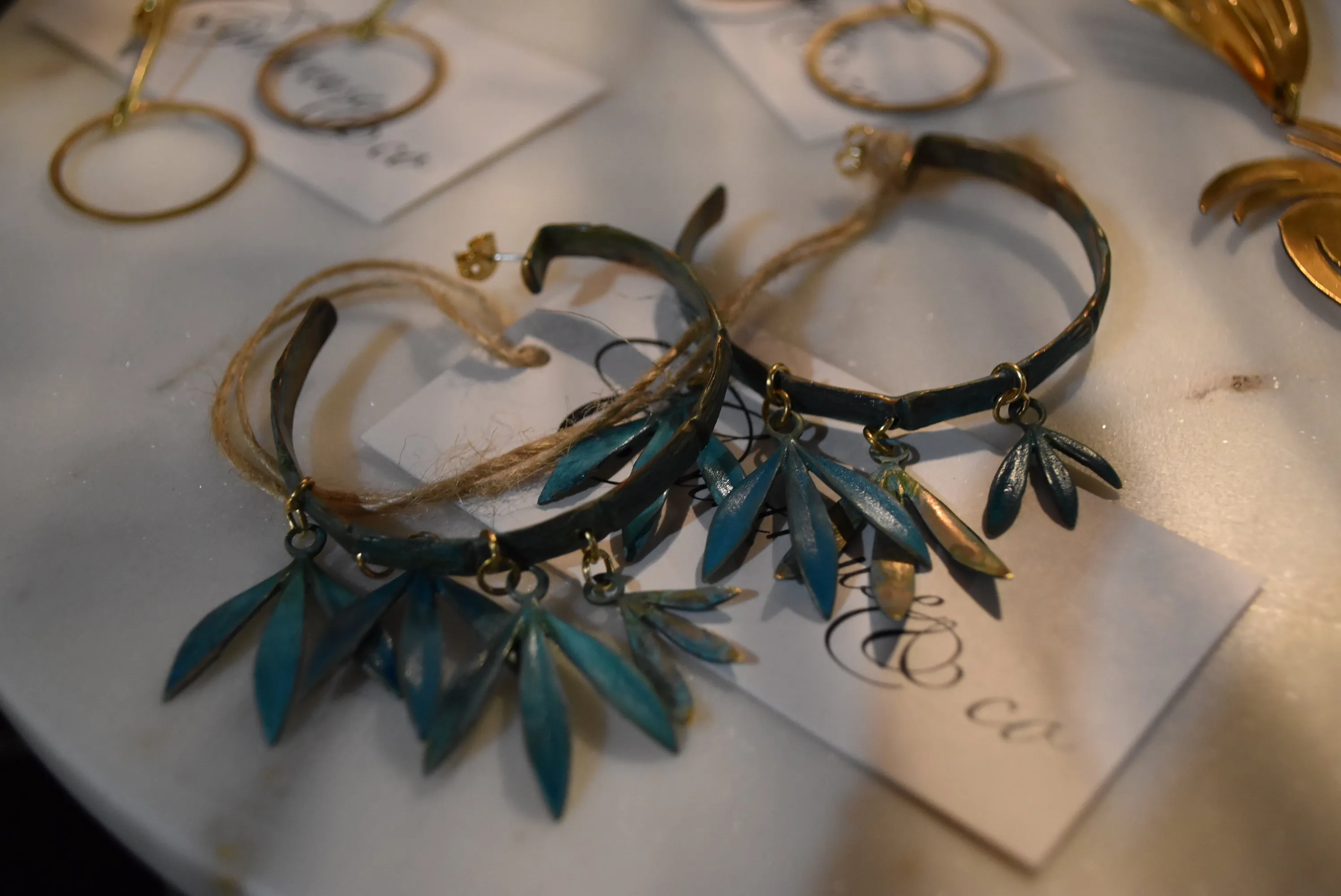 Bamboo Hoop Earrings