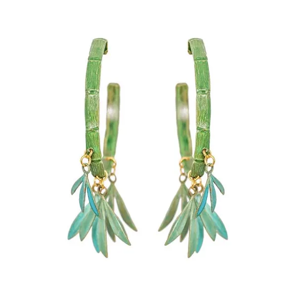 Bamboo Hoop Earrings