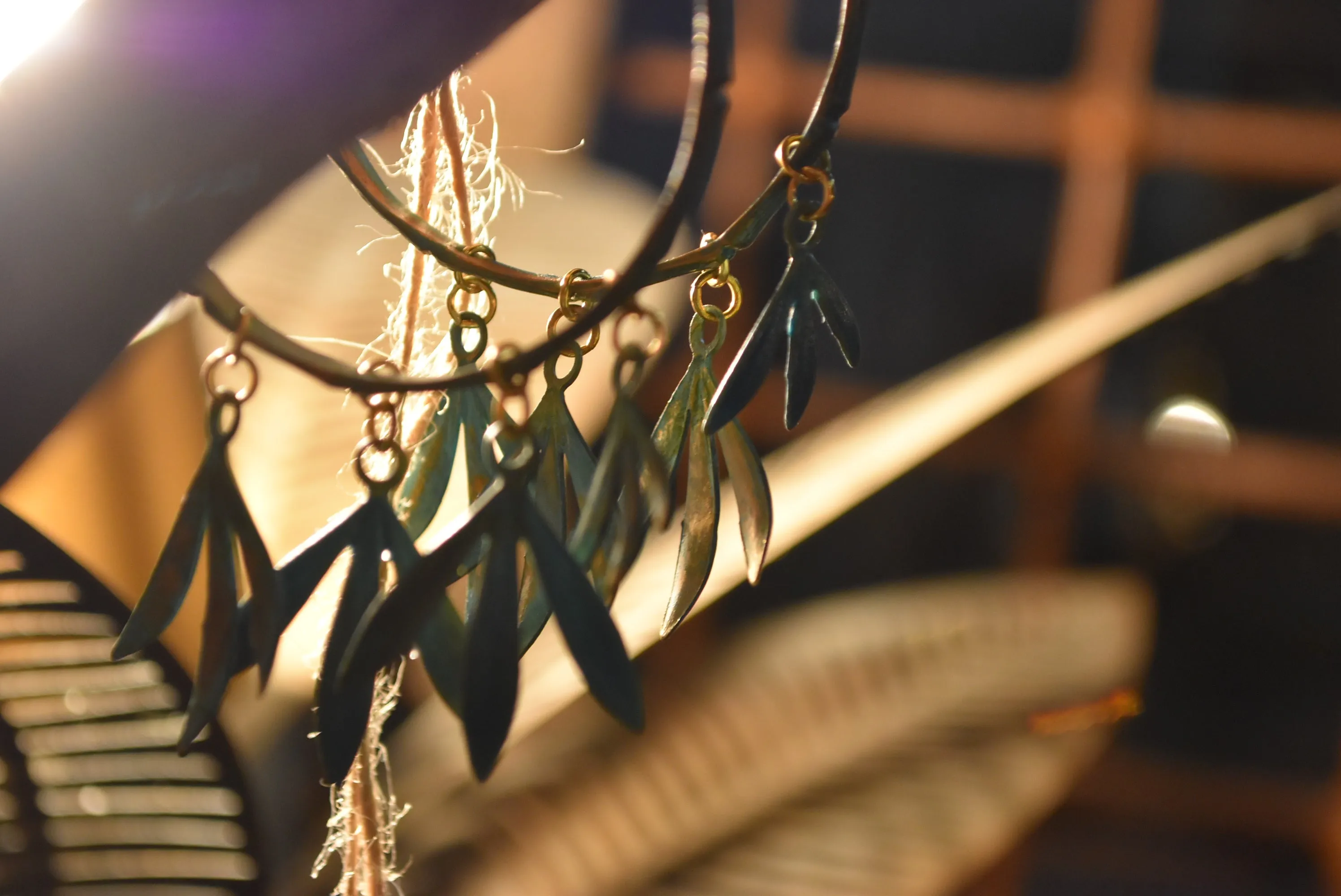 Bamboo Hoop Earrings