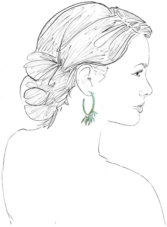 Bamboo Hoop Earrings
