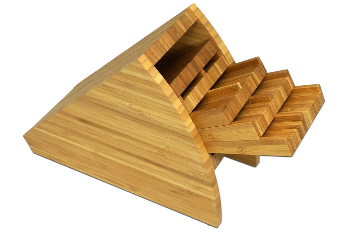 Bamboo Knife Stand Knife Block 10 slots (Teori)