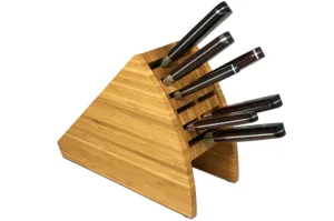 Bamboo Knife Stand Knife Block 10 slots (Teori)