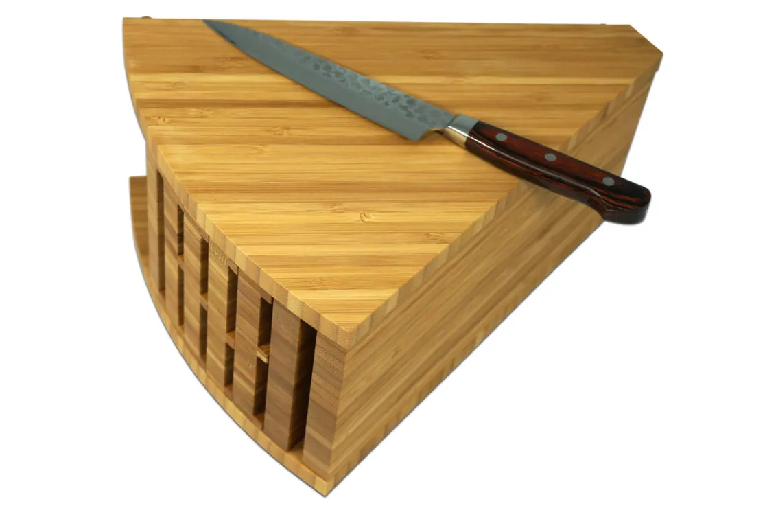 Bamboo Knife Stand Knife Block 10 slots (Teori)