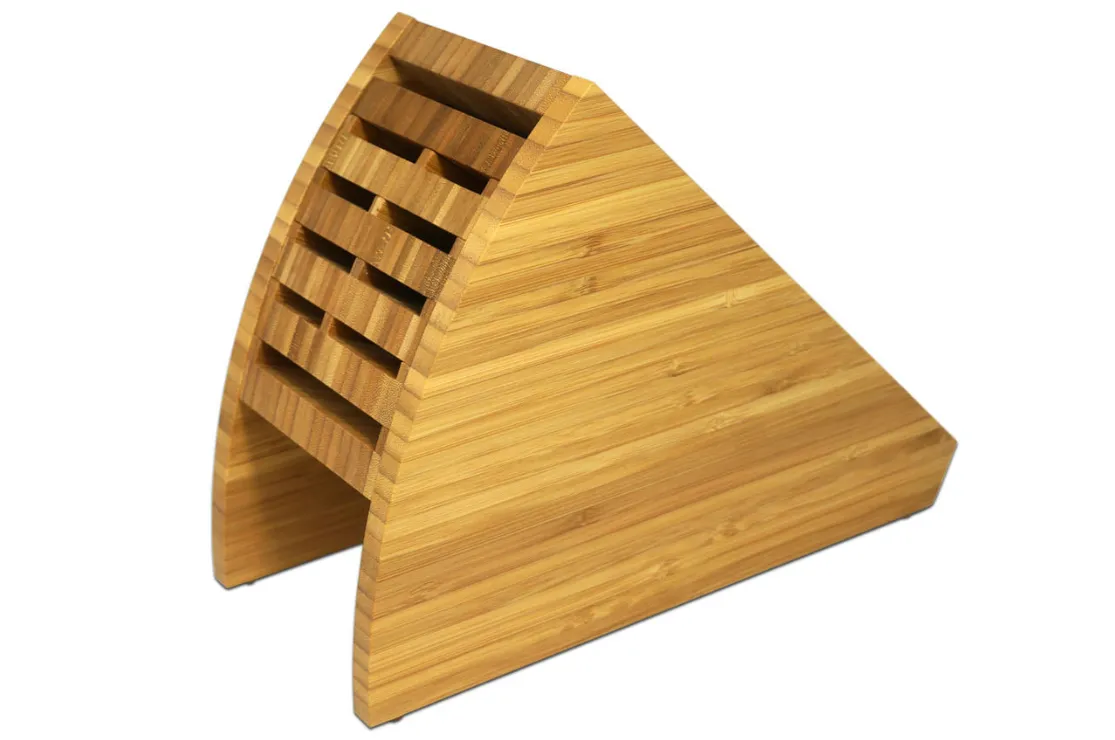 Bamboo Knife Stand Knife Block 10 slots (Teori)