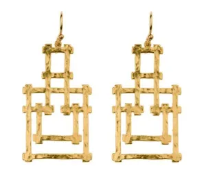 Bamboo Pagoda Bamboo Earrings