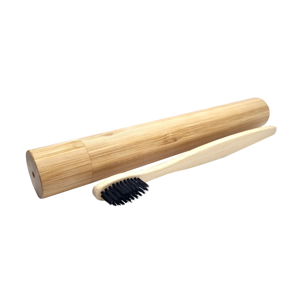 Bamboo Toothbrush Travel Case