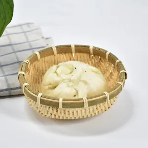 Bamboo Woven Basket And Dustpan Fruit Basket Plate
