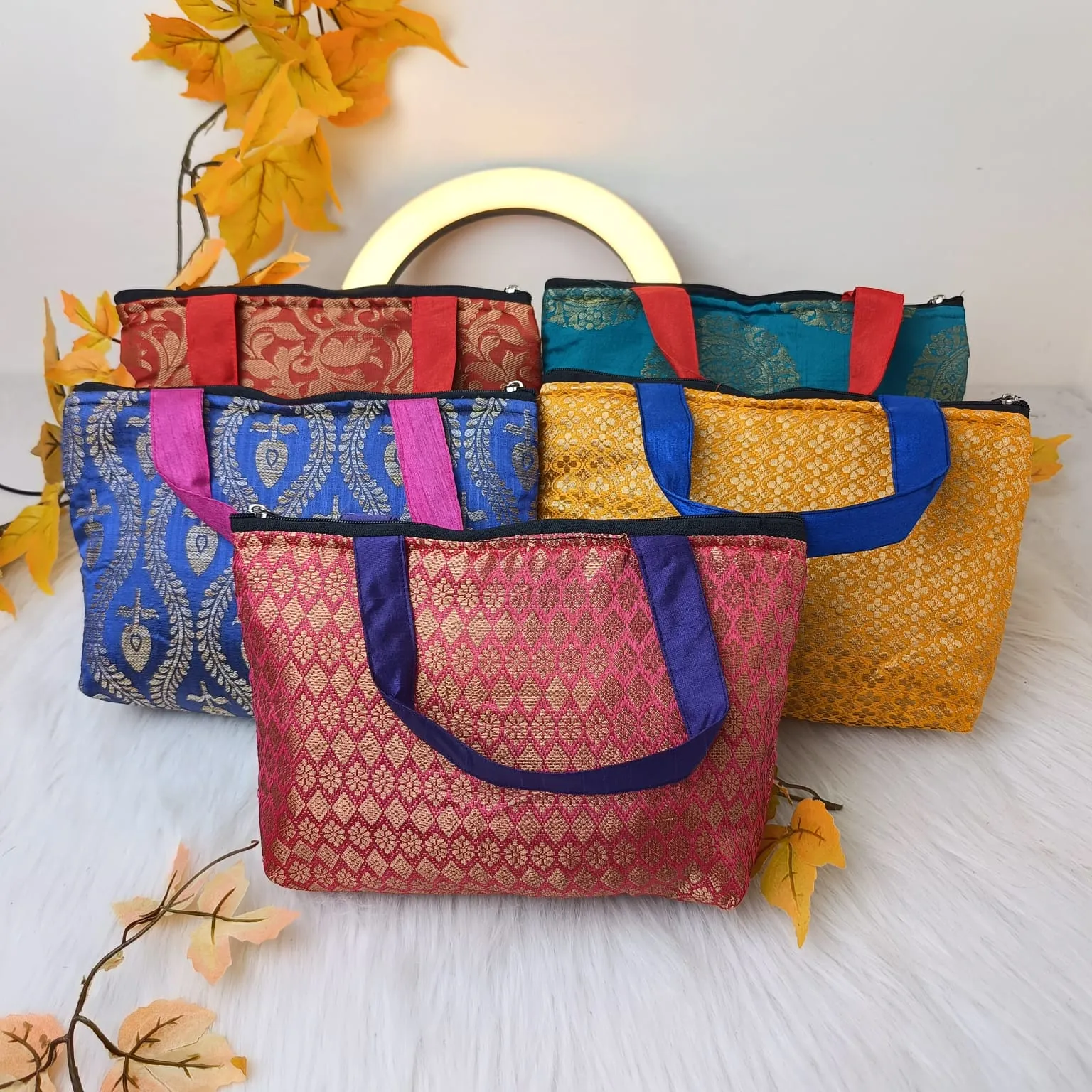 Banaras Silk Handy Bags