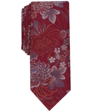 Bar III Men's Chrysanthemum Floral Skinny Tie 13C1-3010