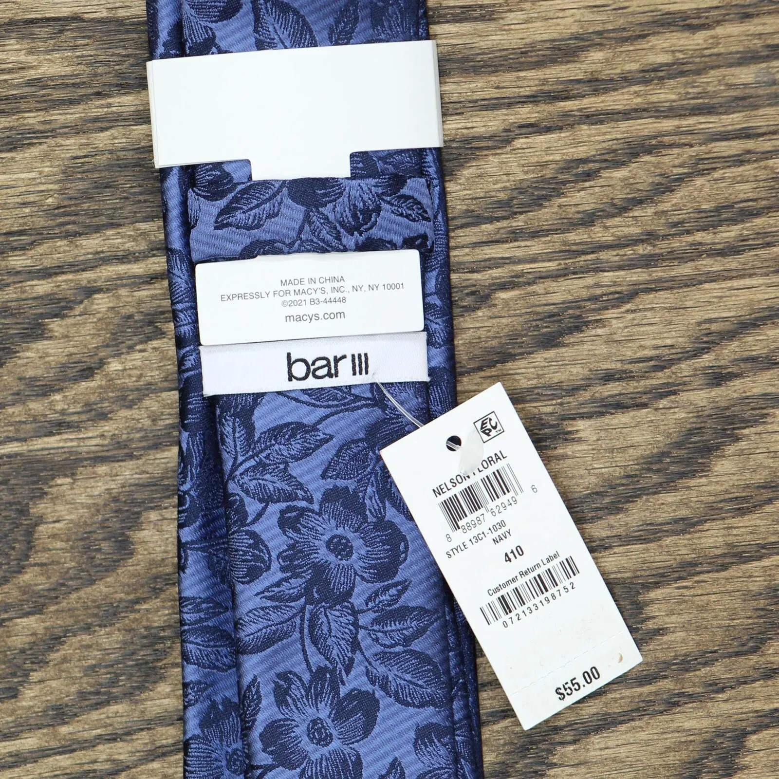 Bar III Men's Nelson Skinny Floral Tie 13C1-1030
