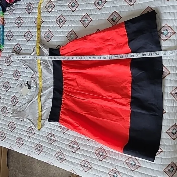 BB DAKOTA Color-Block Linen Blend Dress