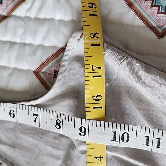 BB DAKOTA Color-Block Linen Blend Dress