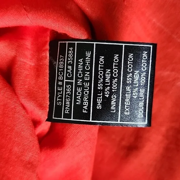 BB DAKOTA Color-Block Linen Blend Dress