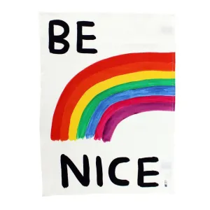 Be Nice Kitchen Towel by David Shrigley