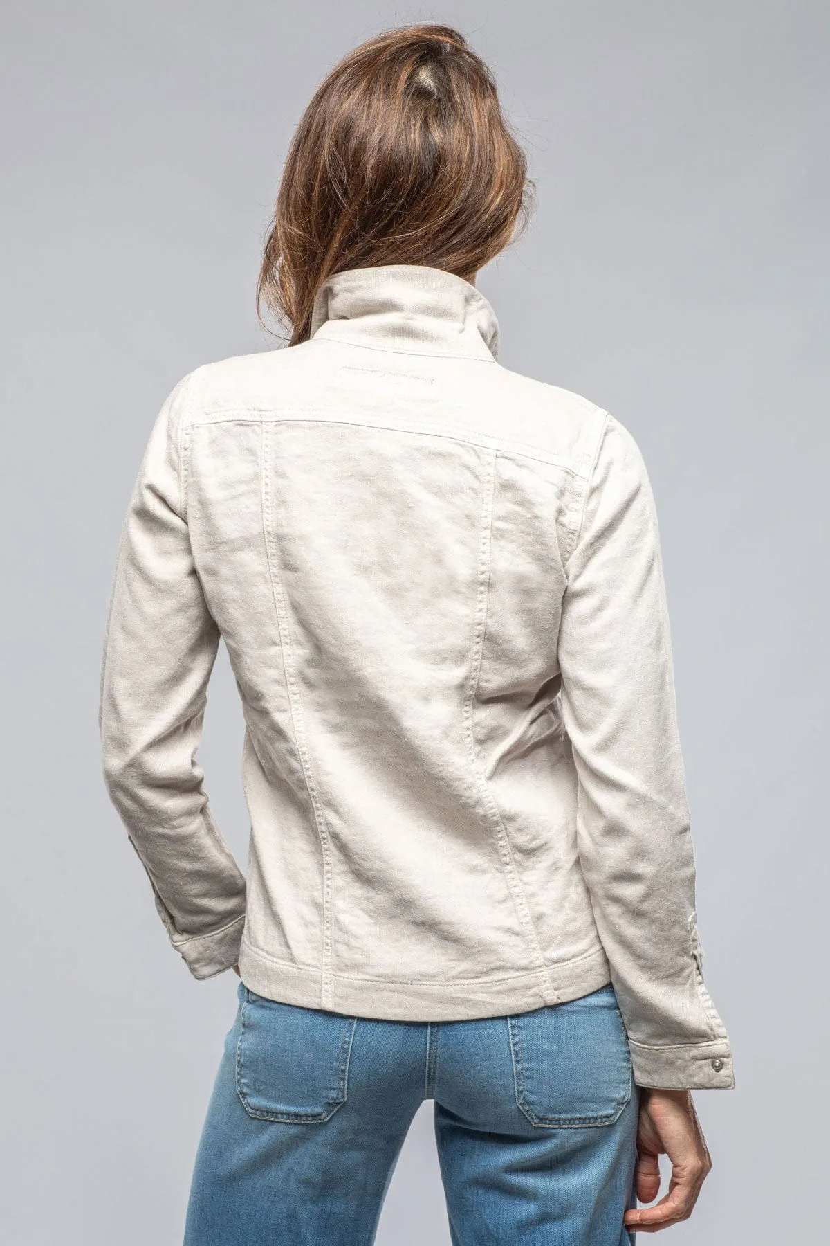 Beale Cotton Linen Jacket In Sasso