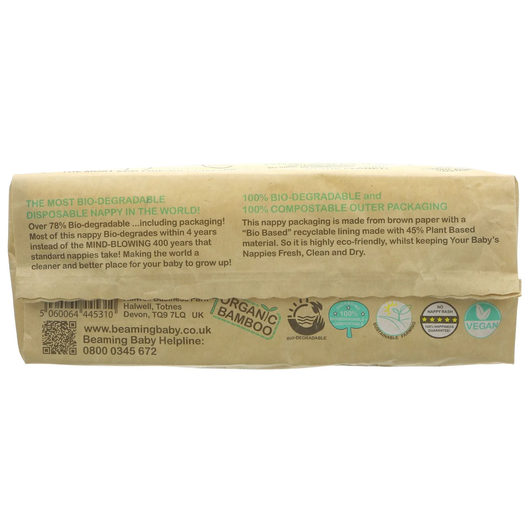 Beaming Baby | Organic Bamboo Nappies Size 5 - 15-19kg, 22 pcs/bag | 22
