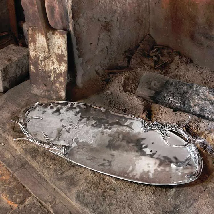 Beatriz Ball Western Antler Oval Extra Large Tray