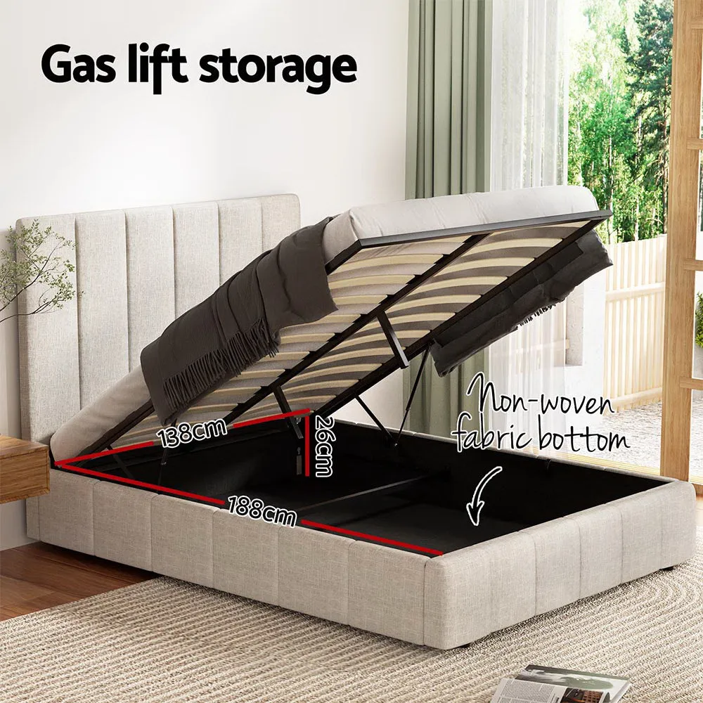 Bed Frame Beige TETTE