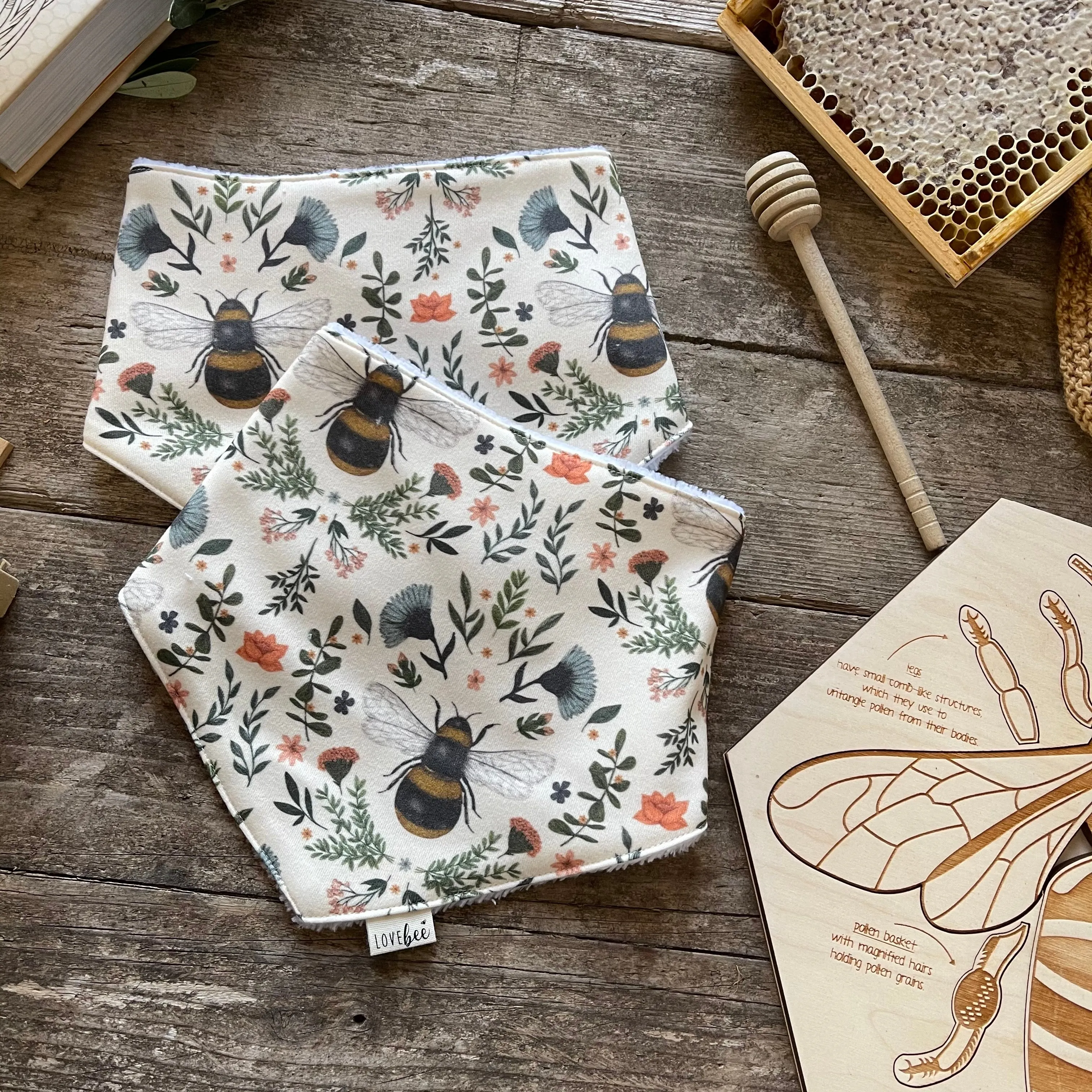 Bee and Botanicals Dribble Bib