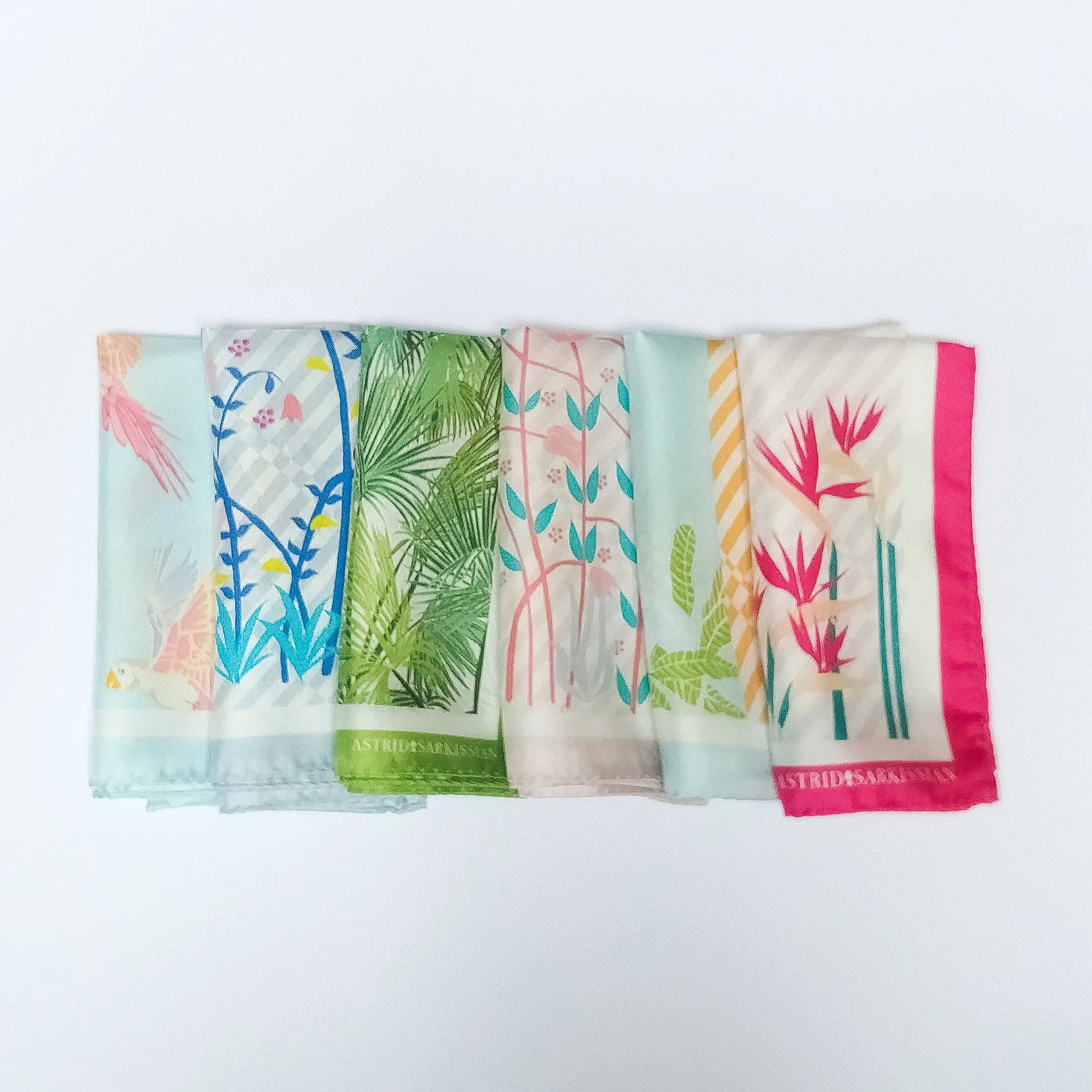 Biainili Flowers Silk Bandana