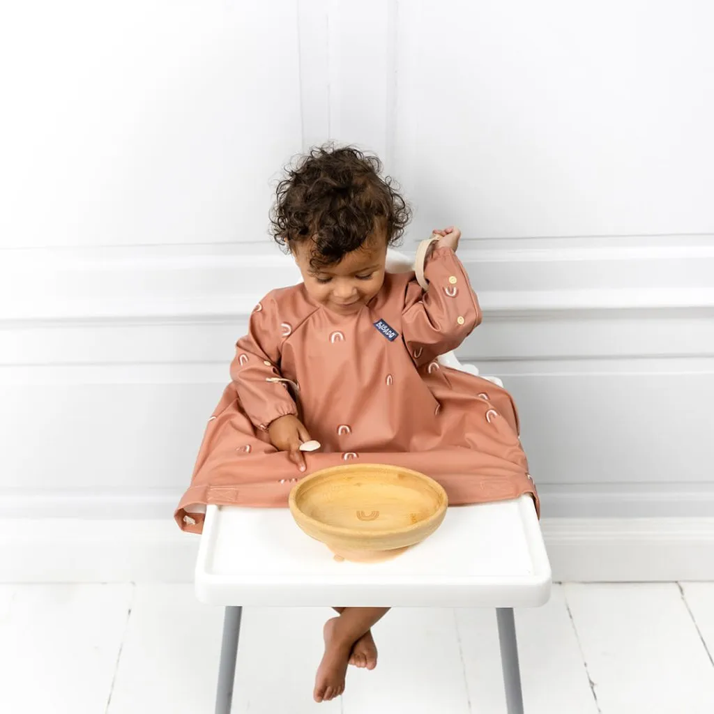 BIBADO Bamboo Suction Bowl - Serengeti Spaghetti - Fawn