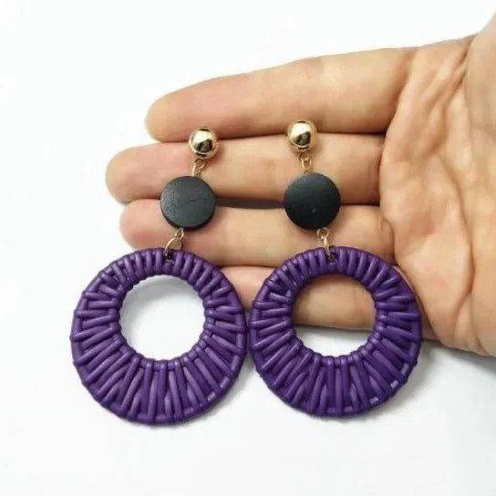 Bijoux Resin Woven Motif Earrings – Maestro Hennessy ®