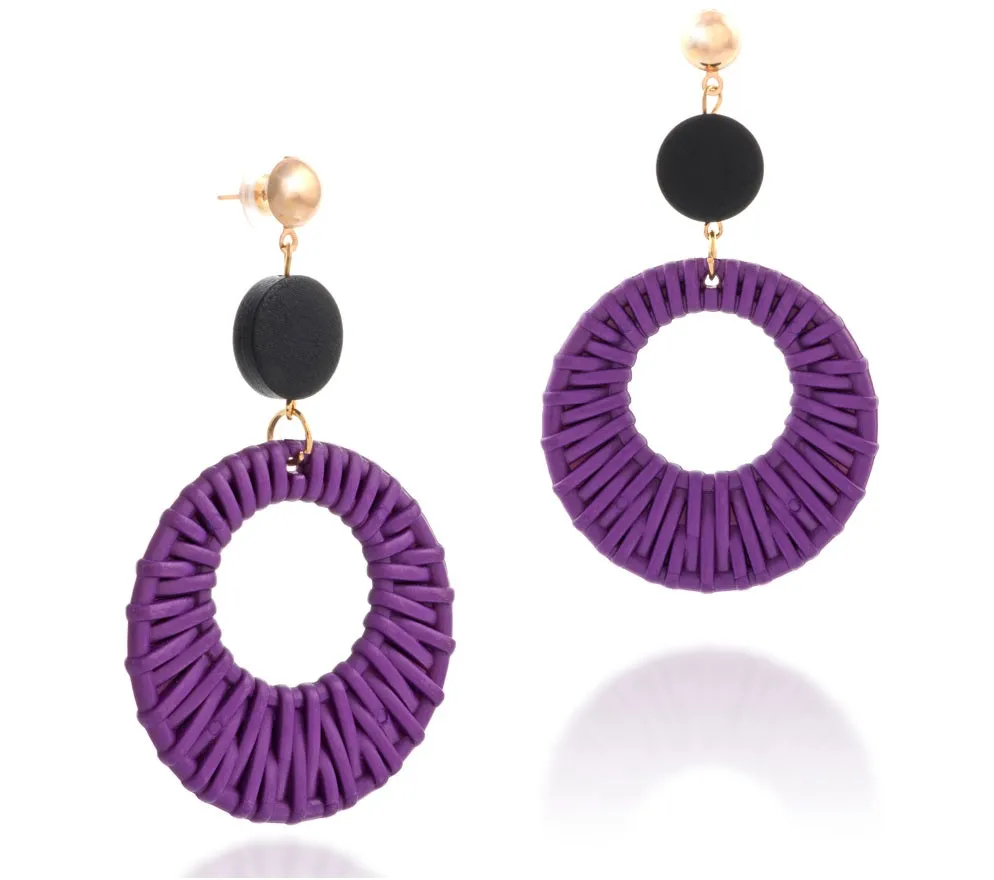 Bijoux Resin Woven Motif Earrings – Maestro Hennessy ®