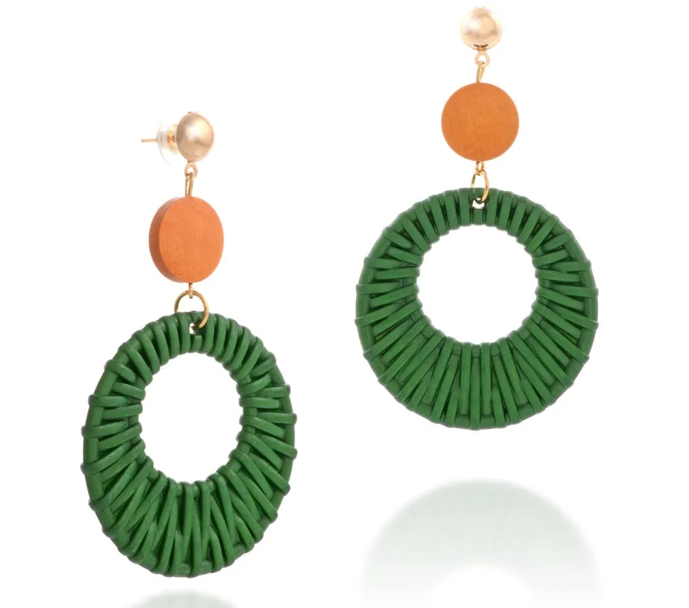Bijoux Resin Woven Motif Earrings – Maestro Hennessy ®