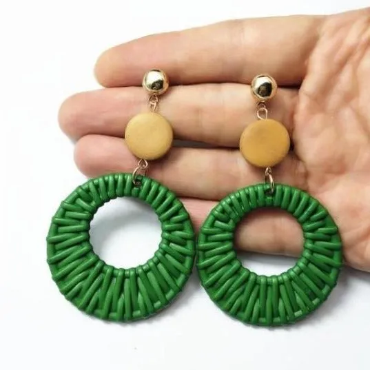 Bijoux Resin Woven Motif Earrings – Maestro Hennessy ®