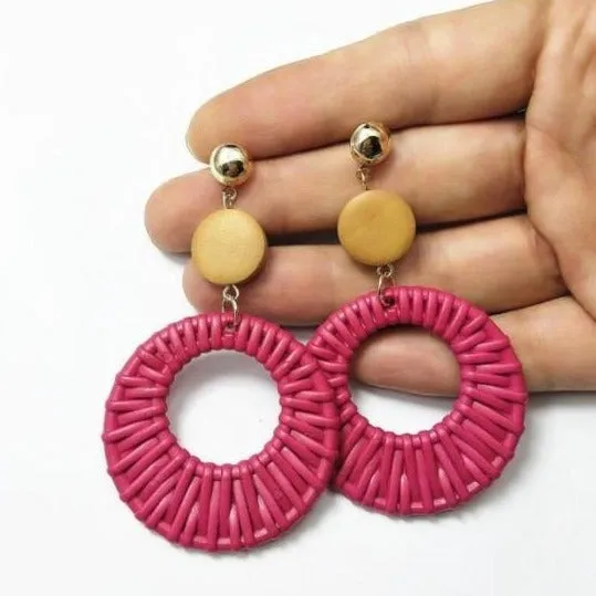 Bijoux Resin Woven Motif Earrings – Maestro Hennessy ®
