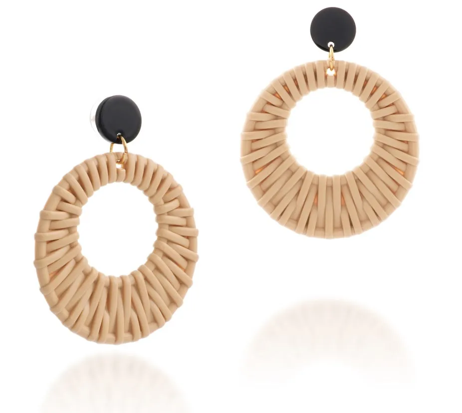 Bijoux Resin Woven Motif Earrings – Maestro Hennessy ®
