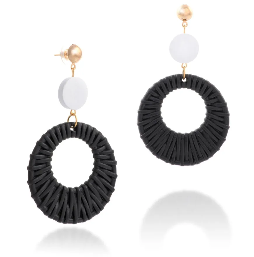 Bijoux Resin Woven Motif Earrings – Maestro Hennessy ®