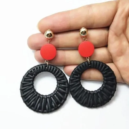 Bijoux Resin Woven Motif Earrings – Maestro Hennessy ®