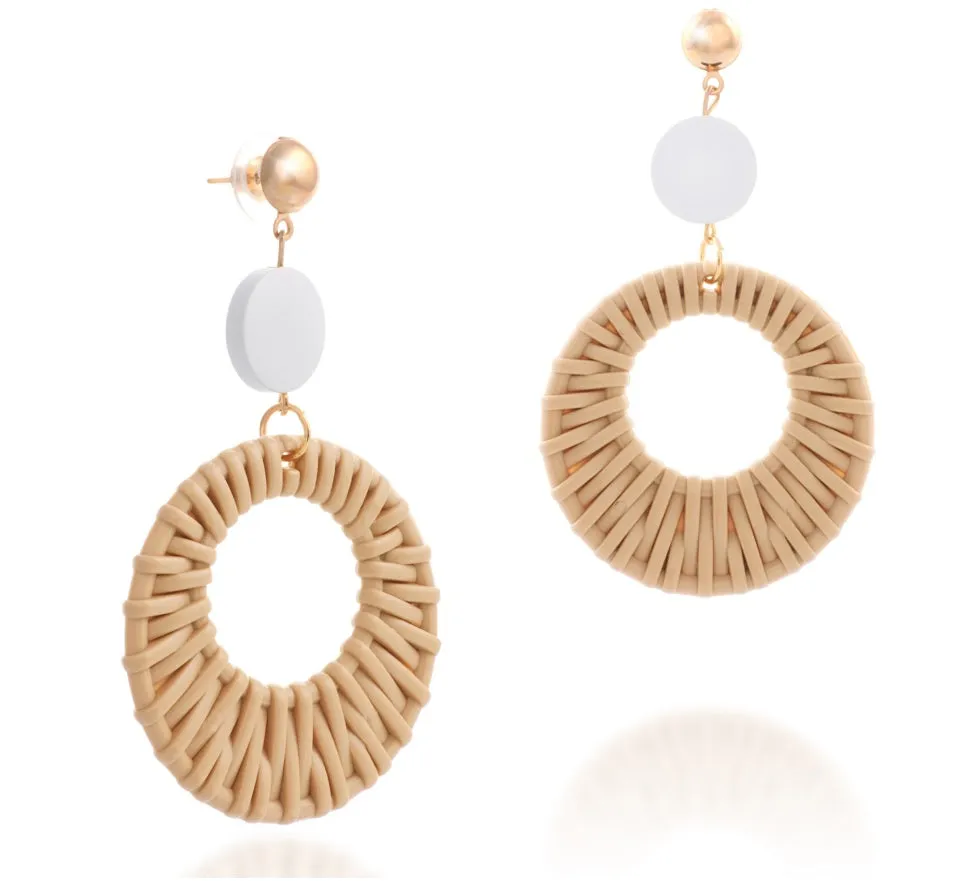 Bijoux Resin Woven Motif Earrings – Maestro Hennessy ®