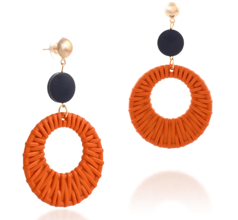 Bijoux Resin Woven Motif Earrings – Maestro Hennessy ®