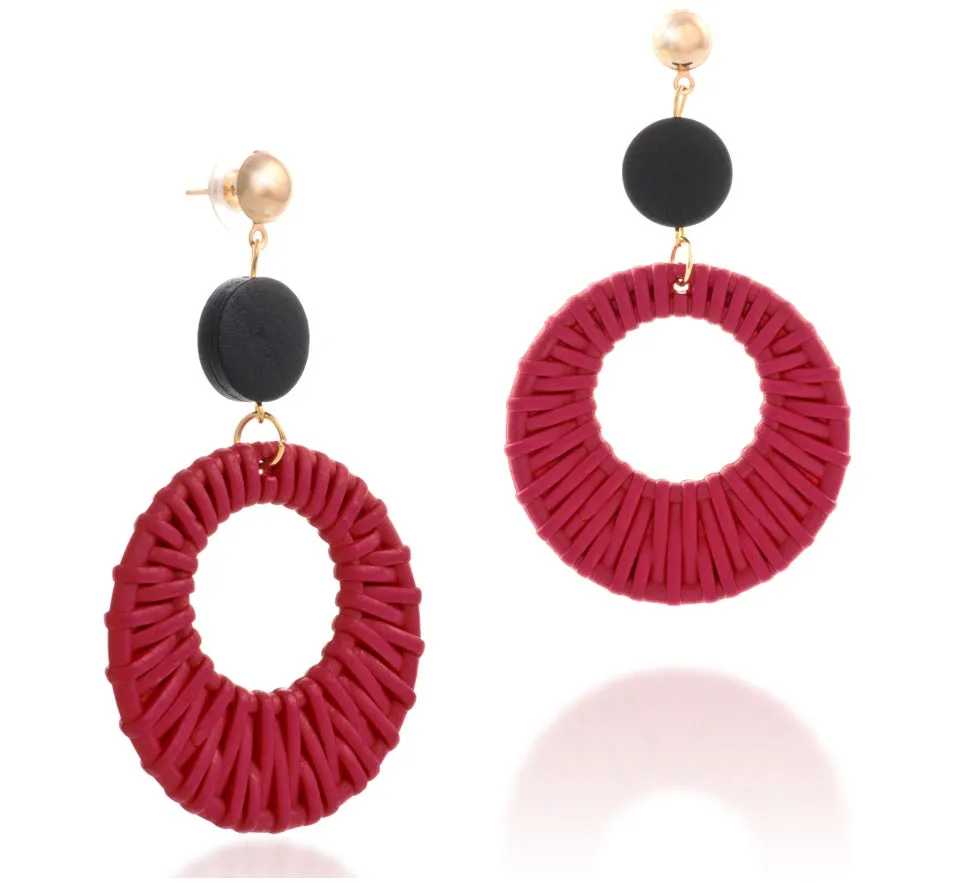 Bijoux Resin Woven Motif Earrings – Maestro Hennessy ®