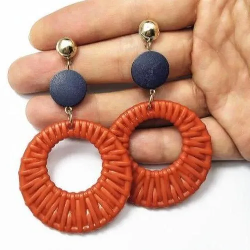 Bijoux Resin Woven Motif Earrings – Maestro Hennessy ®