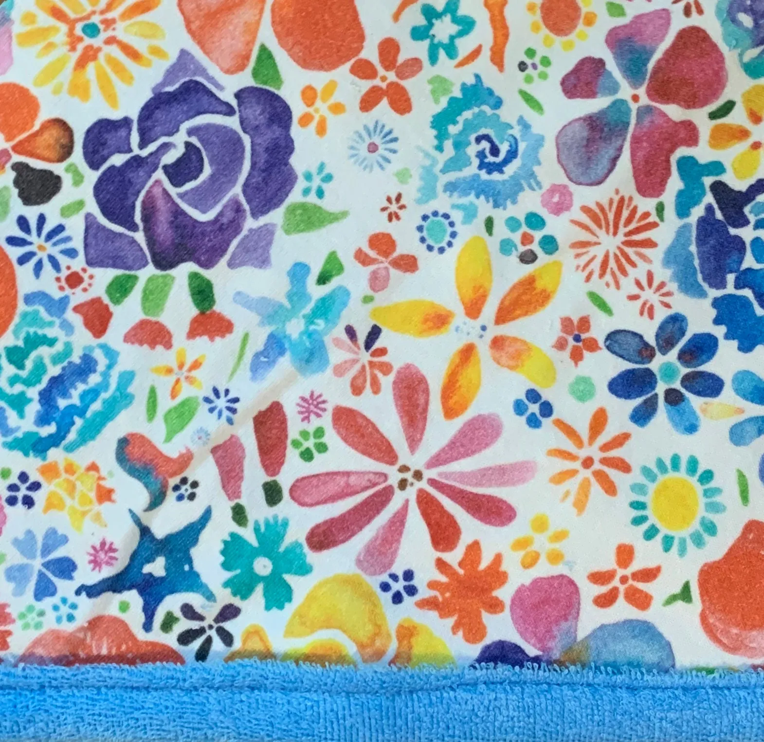 Blue Terry Baby Towel