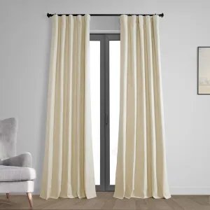Bodulf Thermal Cross Linen Weave 100% Blackout Curtains for Bedroom & Living Room Curtains - Single Panel Drapes Latitude Run® Curtain Color: Natural Light Beige Size per Panel: 50" x 108"