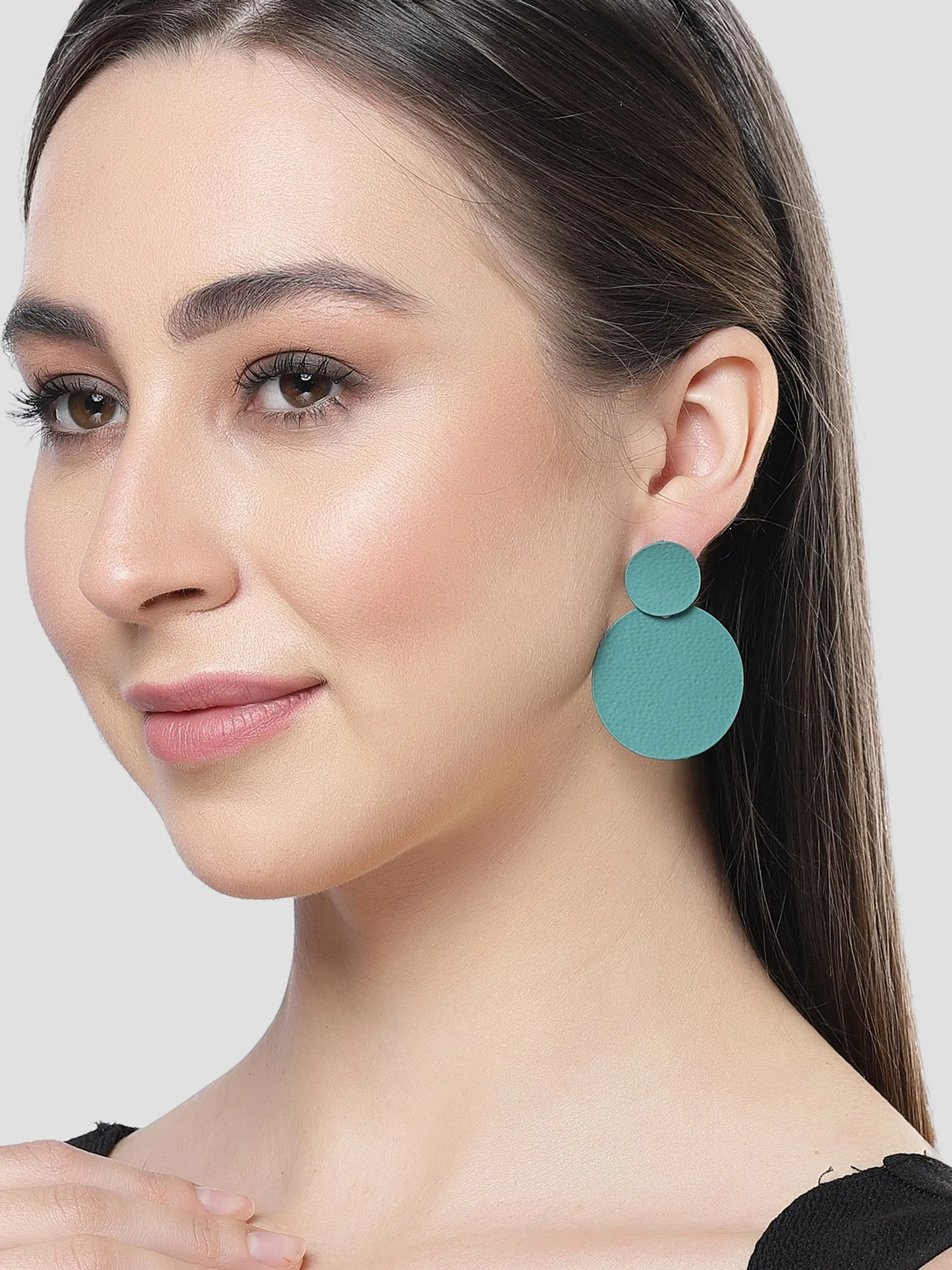 Bohey by KARATCART Teal Dangler Earrings for Women