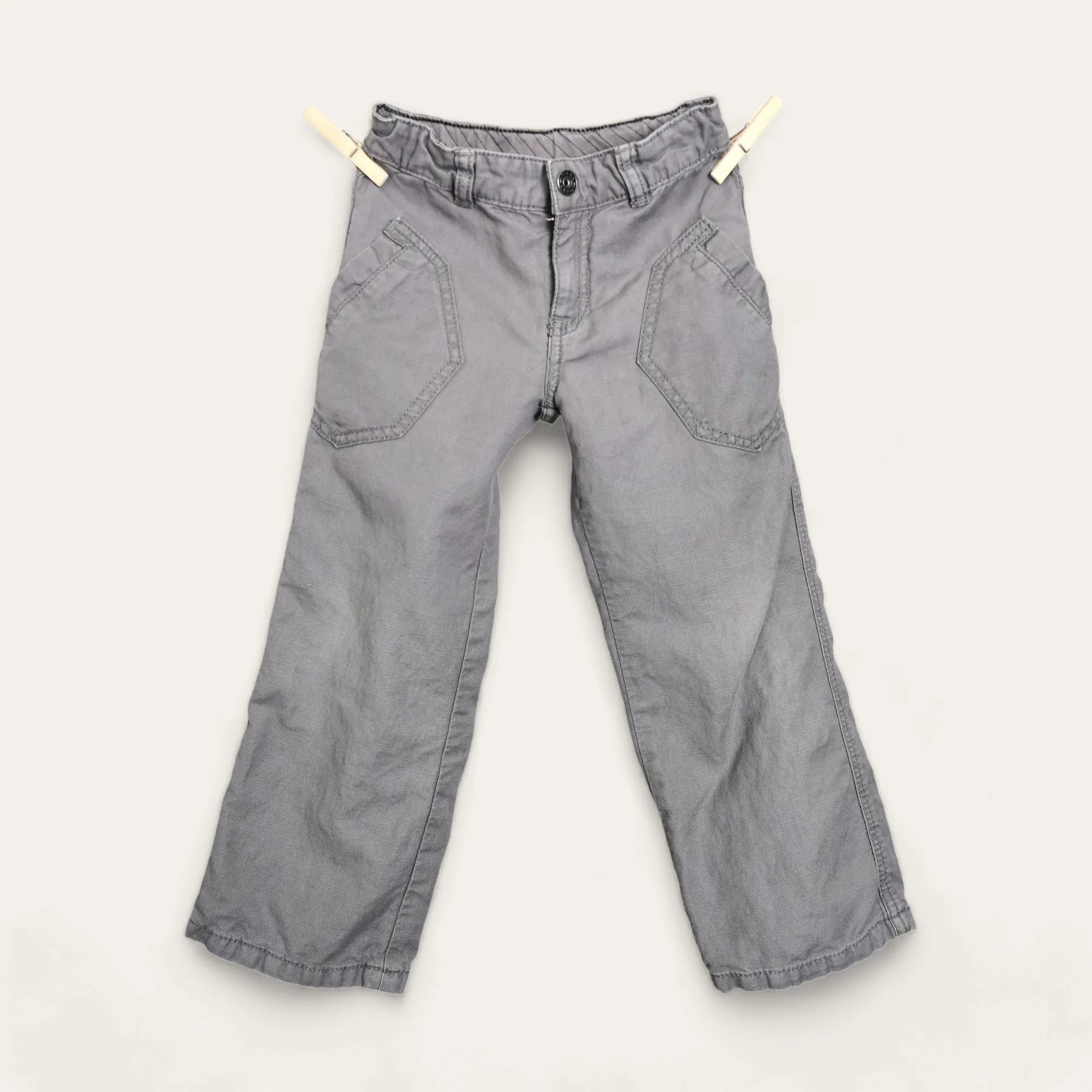 BOY SIZE 5 YEARS - MEXX Kids, Warm & Soft Fall Pants, Linen / Cotton EUC B49