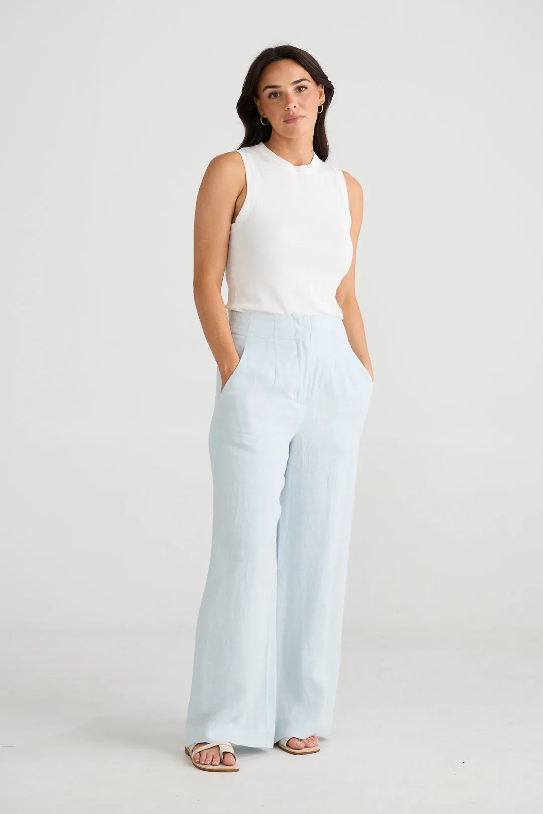 BRAVE & TRUE: DANA PANTS - SKY