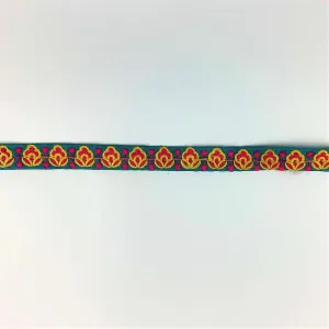 Bright Indian embroidered saree border - Banarasi border