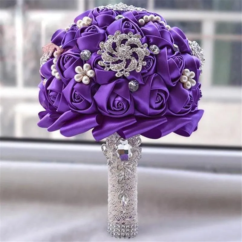 Brooch Bouquet Pearls and Roses