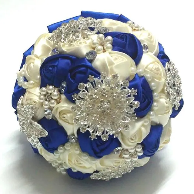 Brooch Bouquet Pearls and Roses