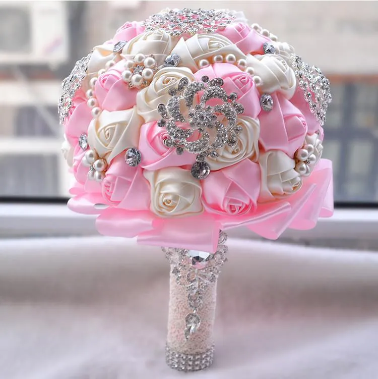 Brooch Bouquet Pearls and Roses